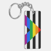 Porte-clés Drapeau d'allié LGBTQ+ (Devant gauche)