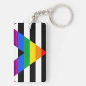 Porte-clés Drapeau d'allié LGBTQ+ (Dos)