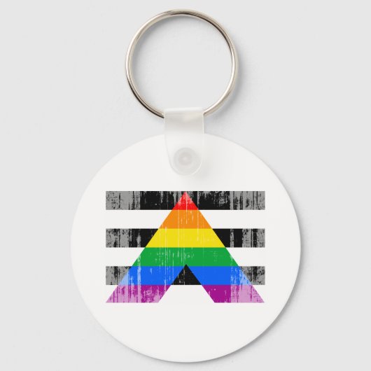 Porte-clés Drapeau d'Ally droit en détresse (Recto)