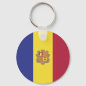 Porte-clés drapeau d'Andorre (Recto)