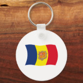 Porte-clés Drapeau d'Andorre (Recto)