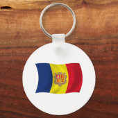 Porte-clés Drapeau d'Andorre (Recto)