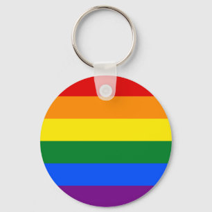 Porte-clés Drapeau d'arc-en-ciel