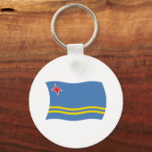 Porte-clés Drapeau d'Aruba (Recto)