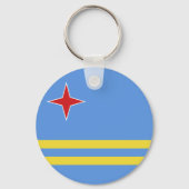 Porte-clés Drapeau d'Aruba (Verso)