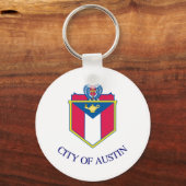 Porte-clés Drapeau d'Austin, Texas (Recto)