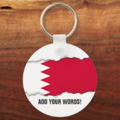 Porte-clés Drapeau de Bahreïn (Recto)