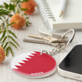 Porte-clés Drapeau de Bahreïn charmant patriotique (Devant Droit)