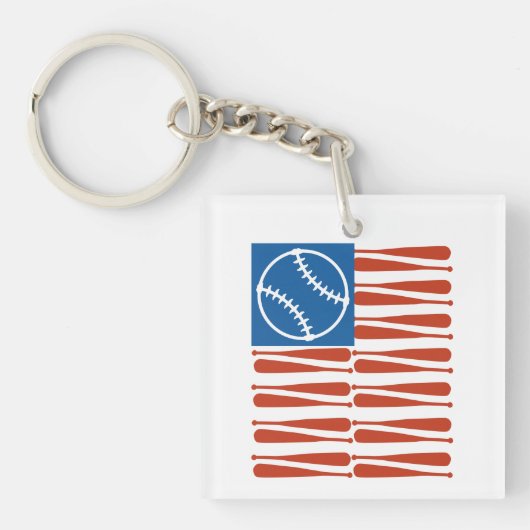 Porte-clés Drapeau de baseball (Devant)
