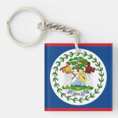 Porte-clés Drapeau de Belize (Devant)
