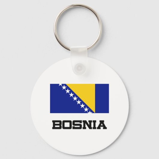 Porte-clés Drapeau de Bosnie (Recto)