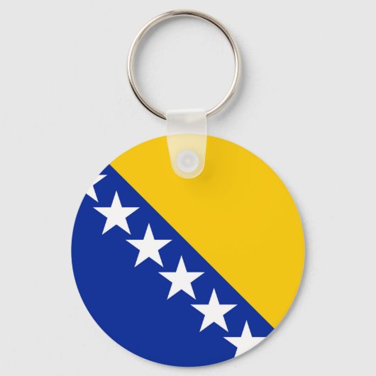 Porte-clés Drapeau de Bosnie-Herzégovine (Recto)