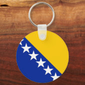 Porte-clés Drapeau de Bosnie-Herzégovine (Recto)