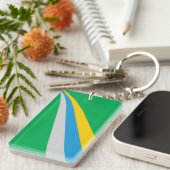 Porte-clés Drapeau de Bowling Green, Kentucky (Devant droit)