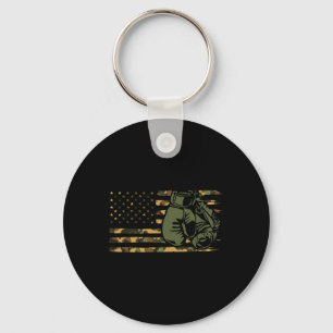 Porte-clés Drapeau De Boxe De Camo Usa Pour Boxer - Boîte À D
