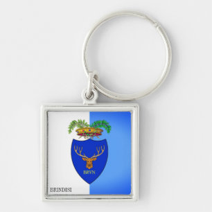 Porte-clés Drapeau de Brindisi, Italie