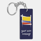 Porte-clés Drapeau de brosse de la Colombie (Devant gauche)