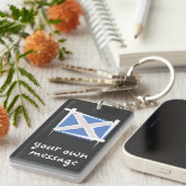 Porte-clés Drapeau de brosse de l'Ecosse (Devant droit)