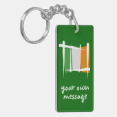 Porte-clés Drapeau de brosse de l'Irlande (Devant gauche)