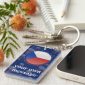 Porte-clés Drapeau de bulle de République Tchèque (Devant droit)