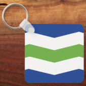 Porte-clés Drapeau de Burlington, Vermont (Recto)