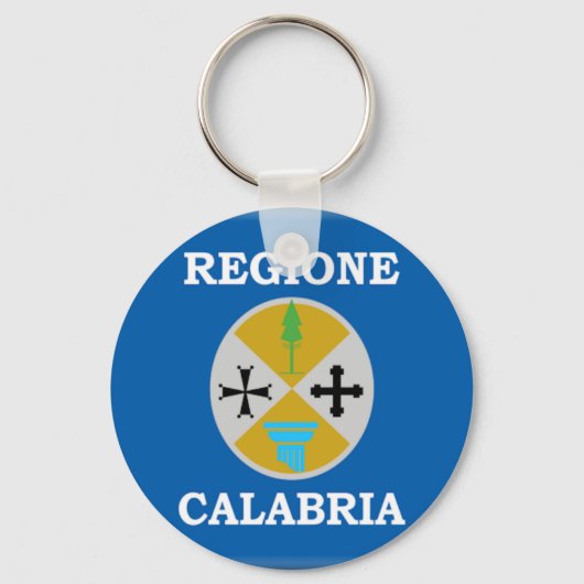 Porte-clés Drapeau de Calabre (Italie) (Recto)