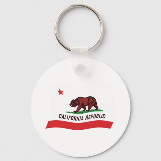 Porte-clés Drapeau de Californie (Recto)