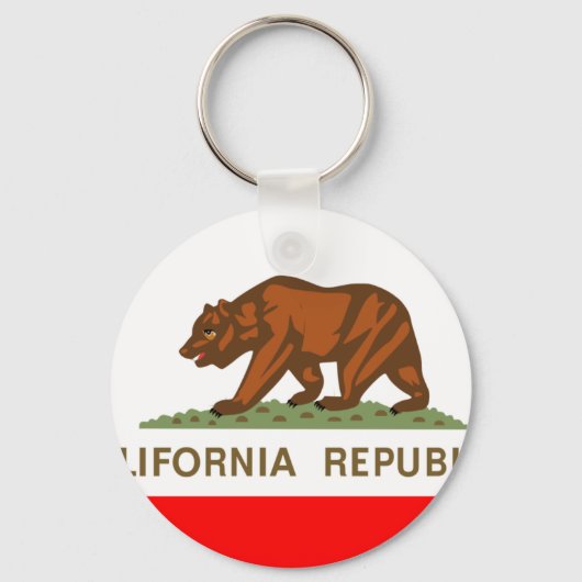 Porte-clés Drapeau de Californie (Recto)