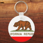 Porte-clés Drapeau de Californie (Recto)