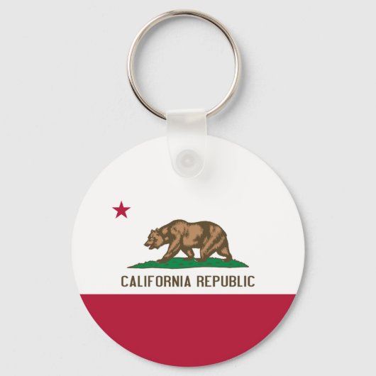 Porte-clés Drapeau de Californie (Recto)