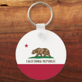 Porte-clés Drapeau de Californie (Recto)