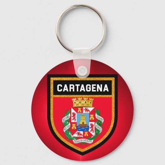 Porte-clés Drapeau de Carthagène (Recto)