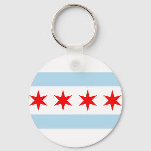 Porte-clés Drapeau de Chicago, Illinois Porte - clé