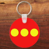 Porte-clés Drapeau de Christiania (Recto)