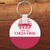 Porte-clés Drapeau de Chula Vista, Californie (Recto)