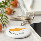 Porte-clés Drapeau de Chypre (Côté)