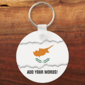 Porte-clés Drapeau de Chypre (Recto)