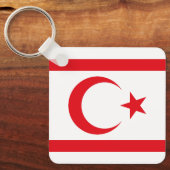 Porte-clés Drapeau de Chypre du Nord (Recto)