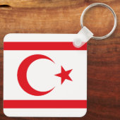 Porte-clés Drapeau de Chypre du Nord (Verso)