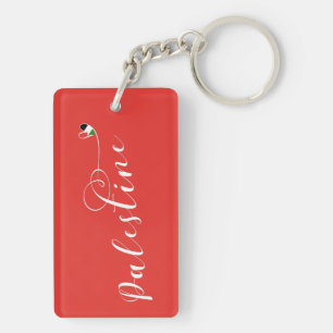 Porte-clés Drapeau de coeur de Palestine, Palestinien