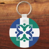 Porte-clés Drapeau de Columbia, Missouri (Recto)