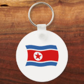 Porte-clés Drapeau de Corée du Nord (Recto)