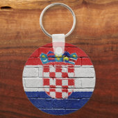 Porte-clés Drapeau de Croatie (Recto)