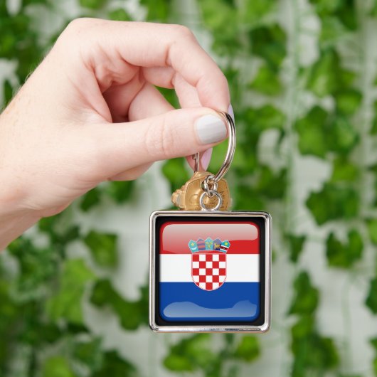 Porte-clés Drapeau de Croatie (main)