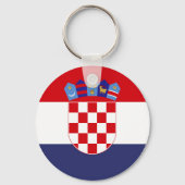 Porte-clés Drapeau de Croatie (Recto)