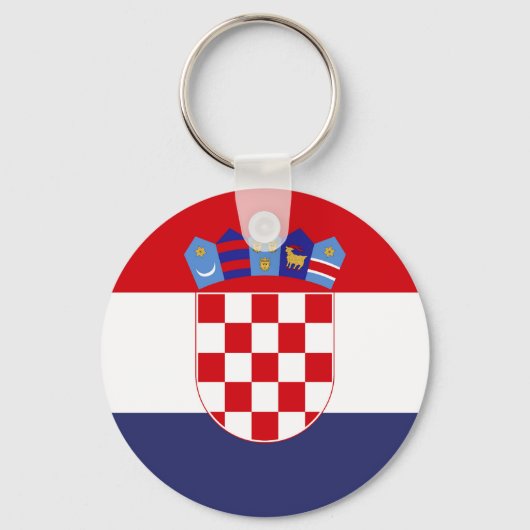 Porte-clés Drapeau de Croatie (Recto)
