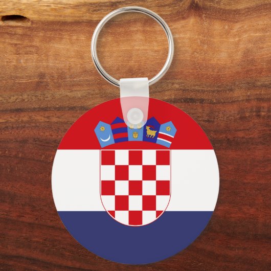 Porte-clés Drapeau de Croatie (Verso)