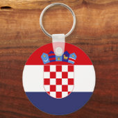 Porte-clés Drapeau de Croatie (Recto)
