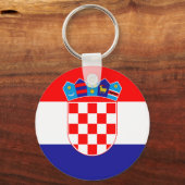 Porte-clés Drapeau de Croatie Porte - clé (Recto)