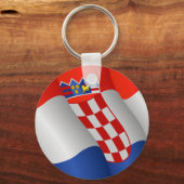Porte-clés Drapeau de Croatie porte - clé (Recto)
